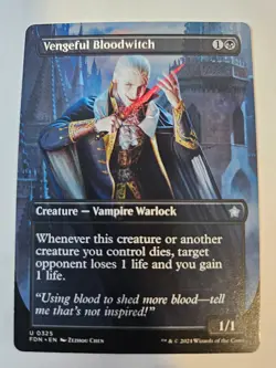 MTG - Vengeful Bloodwitch Borderless Foundations - Image 1