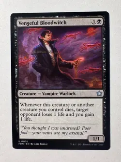 Vengeful Bloodwitch 0076 | Magic the Gathering MTG | Foundations | Uncommon | NM - Image 1