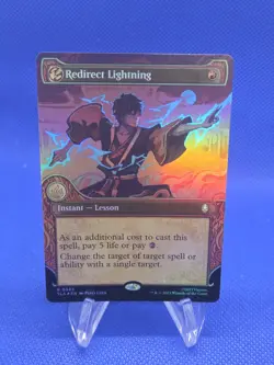 MTG Avatar The Last Airbender Redirect Lightning 0343 Foil Showcase NM - Image 1