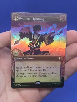 MTG Avatar The Last Airbender Redirect Lightning 0343 Foil Showcase NM - Image 2