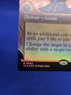 MTG Avatar The Last Airbender Redirect Lightning 0343 Foil Showcase NM - Image 5