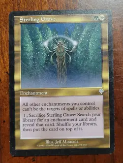 Sterling Grove x1 MTG Invasion Magic Damaged DMG English - Image 1