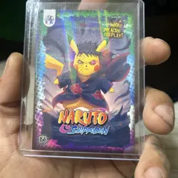 Obito Naruto (Pikachu) #156 - Galaxy Holo - Electric Pikachu Cosplay - Pokemon - Image 2