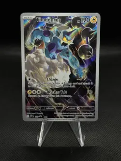 Pokemon Thundurus SVP 209 Scarlet & Violet Holo Black Star Promo NM - Image 1