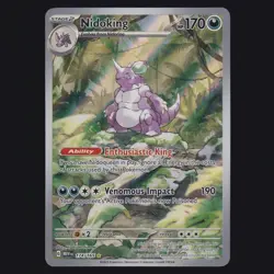 Nidoking 174/165 Scarlet & Violet 151 Illustration Rare Pokemon TCG NM 🔥 - Image 1