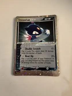 Pokemon TCG Sneasel Ex 103/109 Ruby & Sapphire Holo Ultra Rare Card - Image 2
