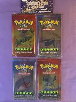 Empty Ex Dragon complete artwork wrapper set Pokemon Card Opened Pack - Image 1