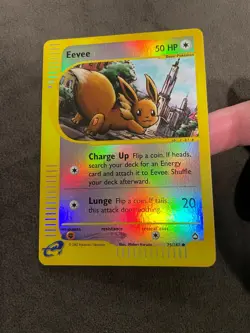 Eevee 75/147 Aquapolis Reverse Holo LP Pokemon TCG - Image 2