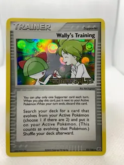 Wally's Training 85/106 Emerald Stamp Holo EX 2005 Pokemon Card - Image 1
