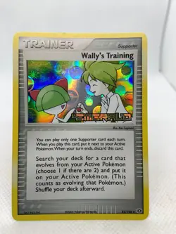 Wally's Training 85/106 Emerald Stamp Holo EX 2005 Pokemon Card - Image 2