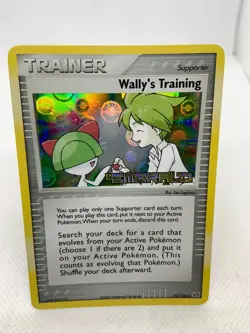 Wally's Training 85/106 Emerald Stamp Holo EX 2005 Pokemon Card - Image 4