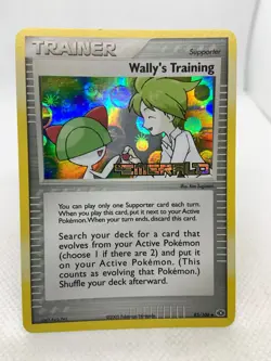 Wally's Training 85/106 Emerald Stamp Holo EX 2005 Pokemon Card - Image 5
