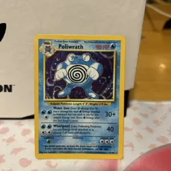 Poliwrath Unlimited Holo Rare Pokemon TCG Base Set 13/102 LP Condition - Image 4