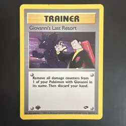 Giovanni’s Last Resort 1st Edition 105/132 - Gym Challenge Pokemon - Image 1