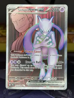 Pokemon TCG Team Rockets Mewtwo EX 213/182 Full Art - Image 1