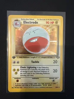 Pokemon TCG First Edition Electrode 2/64 Holo Near Mint - Image 1