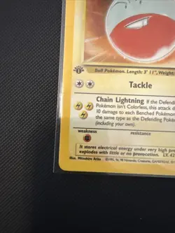 Pokemon TCG First Edition Electrode 2/64 Holo Near Mint - Image 5