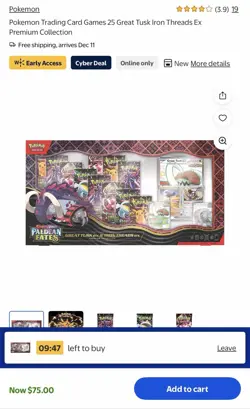 Pokemon TCG Great Tusk & Iron Treads ex Premium Collection (Order Confirmed) - Image 1