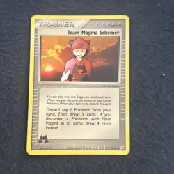 Pokemon TCG WoTC Team Magma Schemer 70/95 Team Magma vs Team Aqua Vintage LP - Image 3
