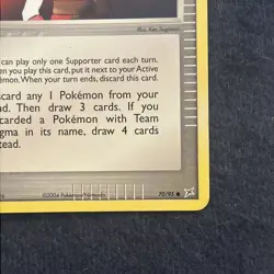 Pokemon TCG WoTC Team Magma Schemer 70/95 Team Magma vs Team Aqua Vintage LP - Image 5