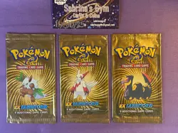 Empty Ex Sandstorm complete artwork wrapper set Pokemon Card Opened Pack - Image 1
