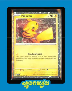 Pokemon TCG Pikachu 051/162 Temporal Forces Alternate Cosmos Holo - Image 1