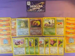 Played/Damaged Jungle Pokemon Card Lot 1st Edition Flareon Kagaskhan Butterfree+ - Image 1