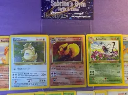 Played/Damaged Jungle Pokemon Card Lot 1st Edition Flareon Kagaskhan Butterfree+ - Image 2