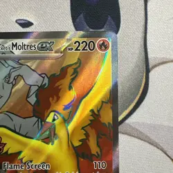 Team Rocket’s Moltres ex 208/182 Destined Rivals Full Art Holo NM Pokemon TCG - Image 3