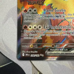 Team Rocket’s Moltres ex 208/182 Destined Rivals Full Art Holo NM Pokemon TCG - Image 4