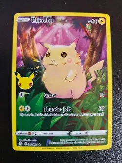 Pokemon TCG Celebrations Pikachu Holo Card 005/025 25th Anniversary - Image 1