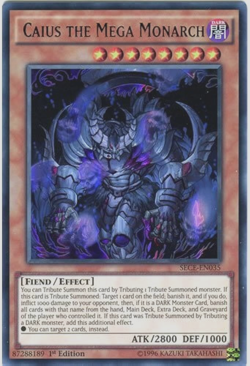 Caius the Mega Monarch - 1st Edition - SECE-EN035 - Ultra Rare (NM) - Yugioh - Image 1