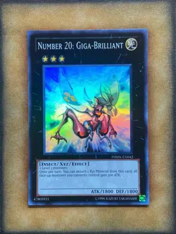 Yugioh Number 20: Giga-Brilliant PHSW-EN042 Super Rare NM - Image 1