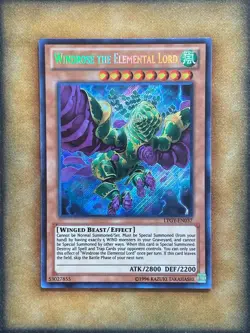 Yugioh Windrose the Elemental Lord LTGY-EN037 Secret Rare NM - Image 1
