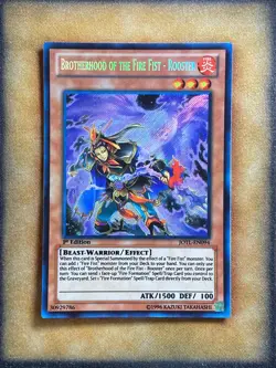 Yugioh Brotherhood of the Fire Fist - Rooster JOTL-EN094 Secret Rare 1st Ed LP - Image 1