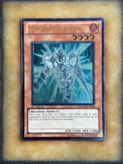 Yugioh Sergeant Electro PHSW-EN090 Ultimate Rare 1st Ed NM - Image 1
