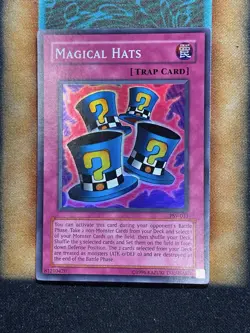 Yugioh Magical Hats PSV-033 Super Rare Original Print MP - Image 1