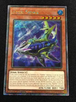 Yugioh Abyss Shark RA03-EN030 1st Quarter (NM) - Image 1