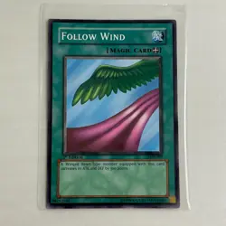 Yu-Gi-Oh! "Follow Wind" LOB-098 - 1st Edition - NM - Image 1