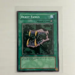 Yu-Gi-Oh! "Beast Fangs" LOB-041 - 1st Edition - NM - Image 2