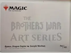 Ramos, Dragon Engine - GOLD STAMPED ART CARD - Magic the Gathering MTG Nice! - Image 2