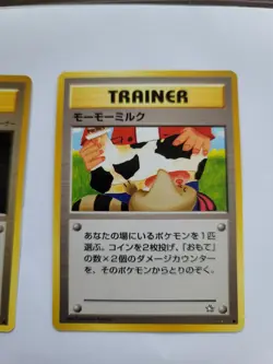 2 Japanese Pokemon Banned cards Neo Genesis Card Flip Game and Moo Moo Milk Milk - Image 4