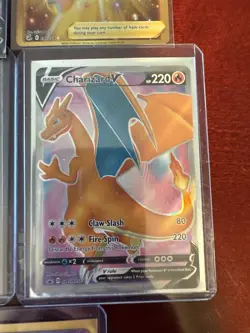 Pokemon TCG (11 Card Lot) Vaporeon Full Art, Urshifu VMax, Charizard, Lucario V - Image 4