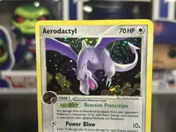 Pokemon TCG EX Legend Maker - Aerodactyl #1/92 - Rare Holo Card *Creased* - Image 2