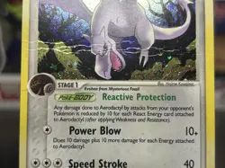Pokemon TCG EX Legend Maker - Aerodactyl #1/92 - Rare Holo Card *Creased* - Image 4