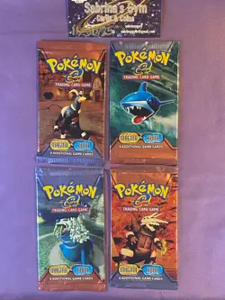 Empty Ex Team Aqua vs. Magma complete artwork set Pokemon Card Opened Pack - Image 1
