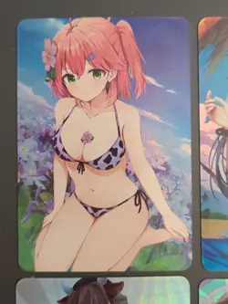 Swimsuit Cow Girl 2 - ACG Anime Girl Doujin Waifu DIY Card - 9 Card Set - Image 2