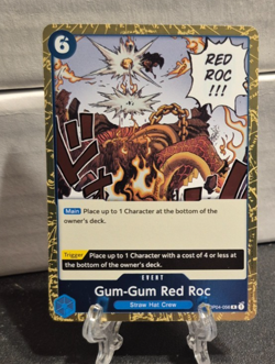 Gum-Gum Red Roc OP04-056 English Jolly Roger Rare PRB01 One Piece Card Game - Image 1