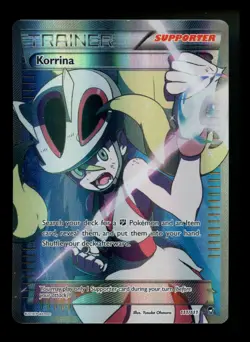 Korrina 111/111 Furious Fists 2014 Full Art Holo Rare Pokemon Card TCG - Image 1