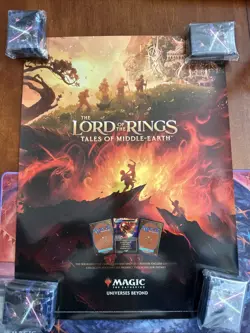 Brand New MTG Lord of the Rings Tales of Middle Earth Foil Promo Poster x1 - Image 1